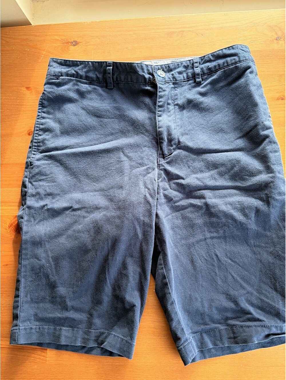 Polo Ralph Lauren Boys Size 18 Chino Shorts Dark Blue Preppy Classic Stretch